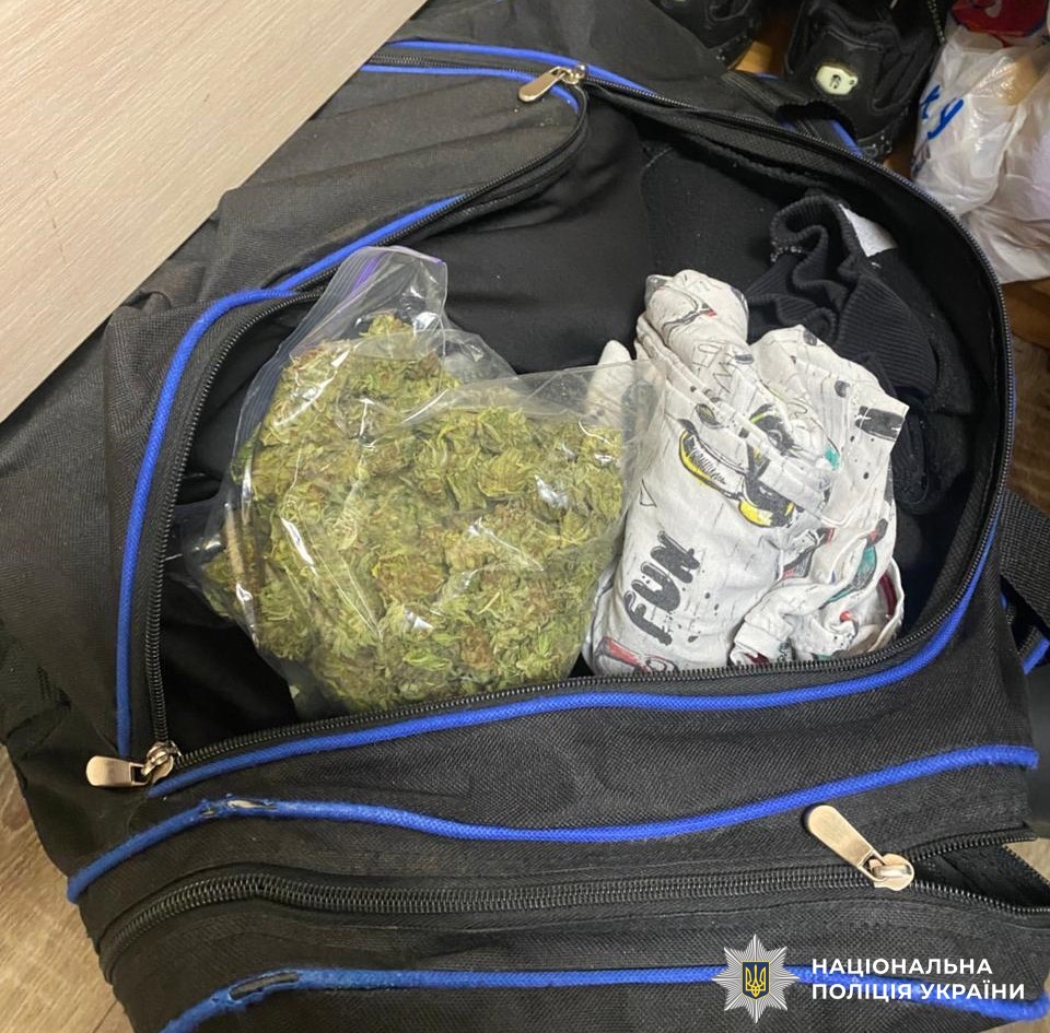У Вінниці затримали чоловіка з повною сумкою канабісу
