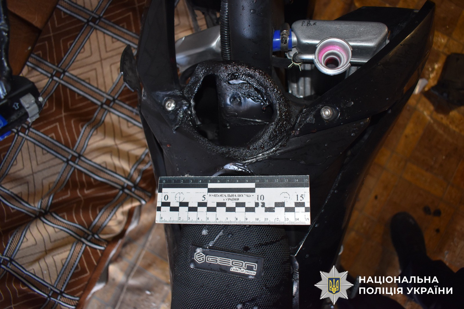 Поліція Вінниччини затримала чоловіка, який підпалив мотоцикл односельця