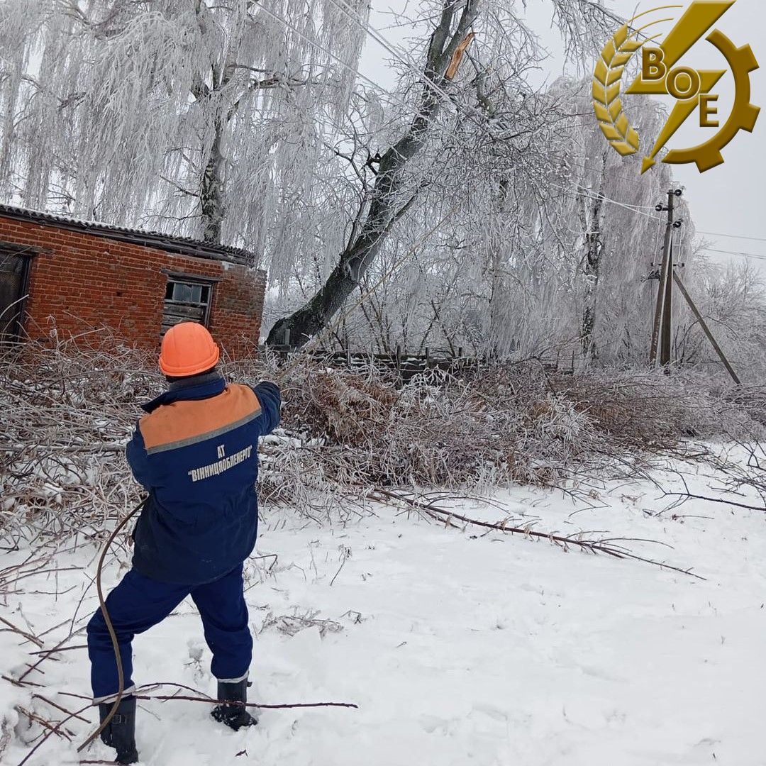 На Вінниччині фіксують масові пошкодження електромереж