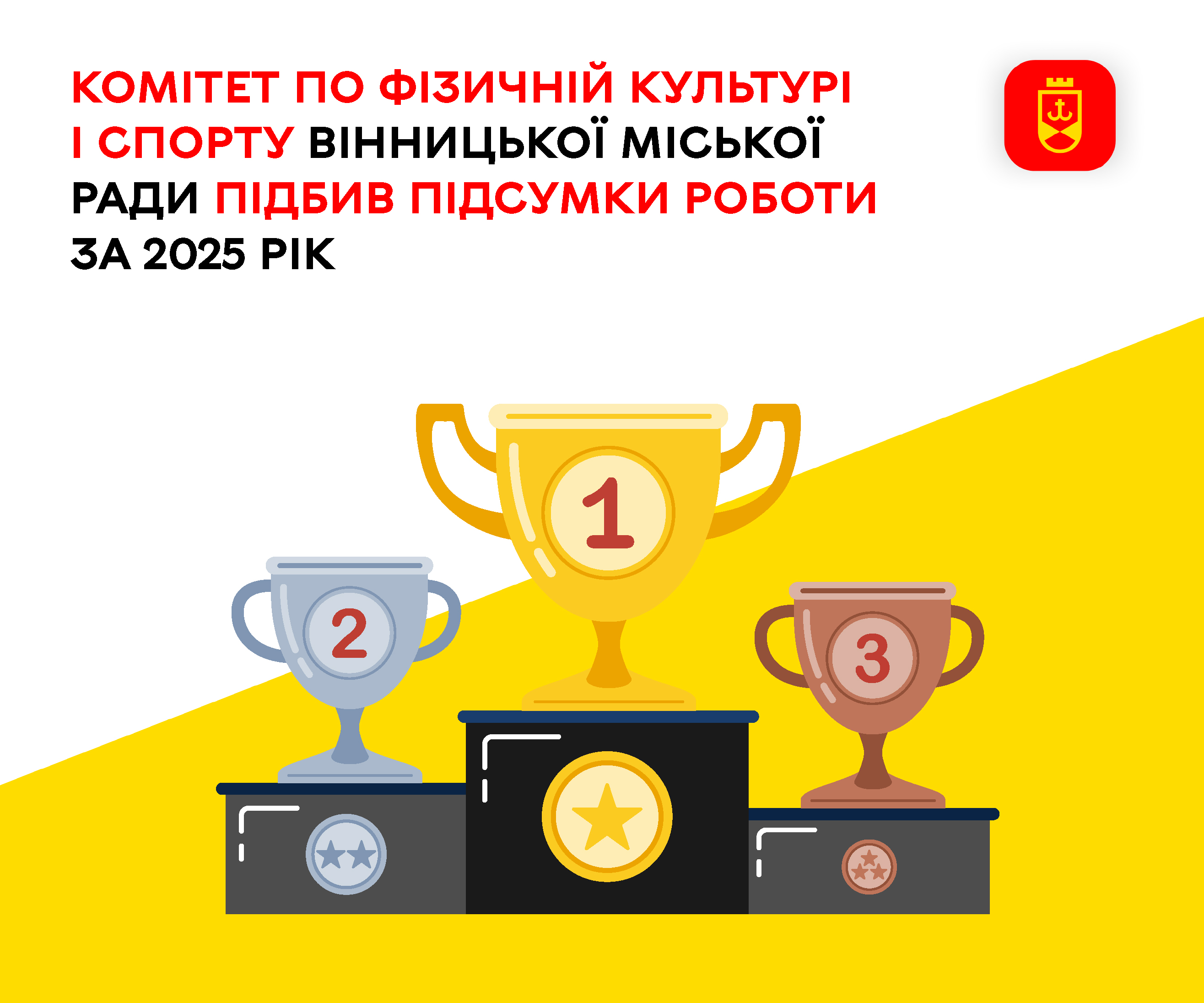 Комітет по фізичній культурі і спорту Вінницької міської ради підбив підсумки роботи за 2025 рік