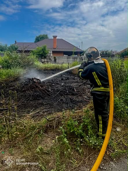 Горіли будинки та суха трава: на Вінниччині за добу сталося сім пожеж