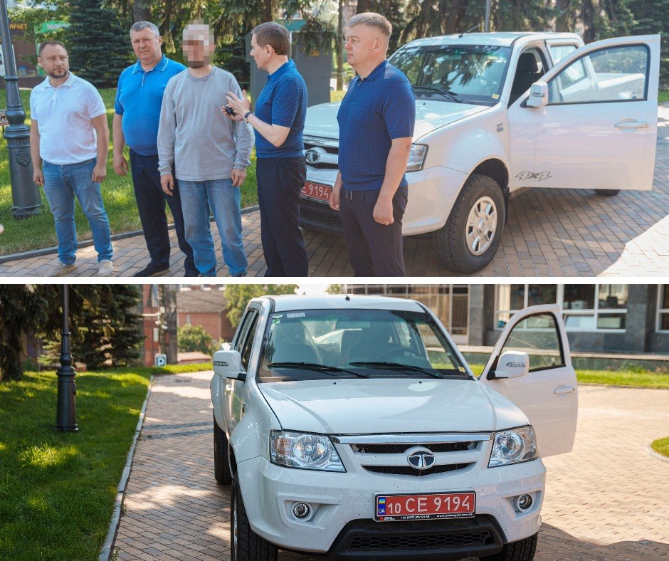 Вінниця спільно з Міжрегіональним Гумштабом передала пікап одній з бригад 30-го корпусу морської піхоти