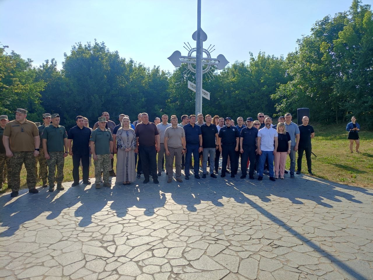 До Дня Української Державності у Вінниці на Замковій горі урочисто підняли Державний Прапор України