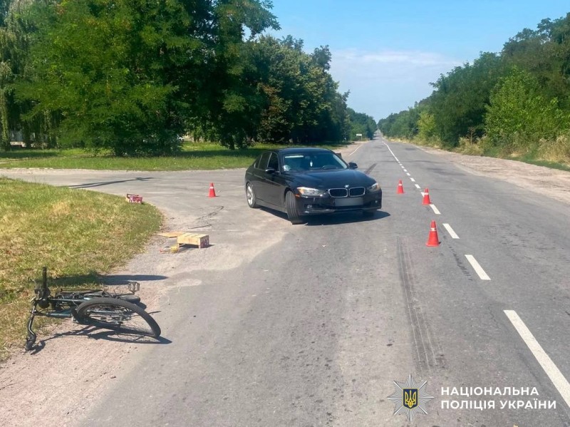 На Вінниччині в ДТП травмувався літній велосипедист