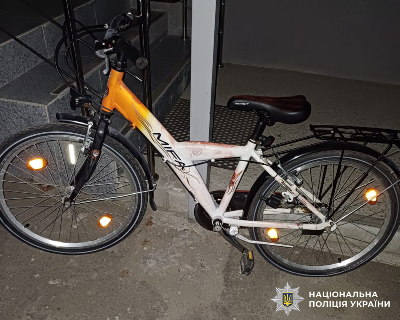 Поліція Вінниччини затримала чоловіка, який викрав велосипед і вже встиг його продати
