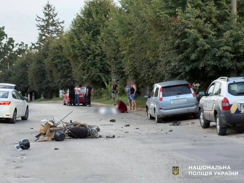 В ДТП на Вінниччині загинув літній водій мопеда