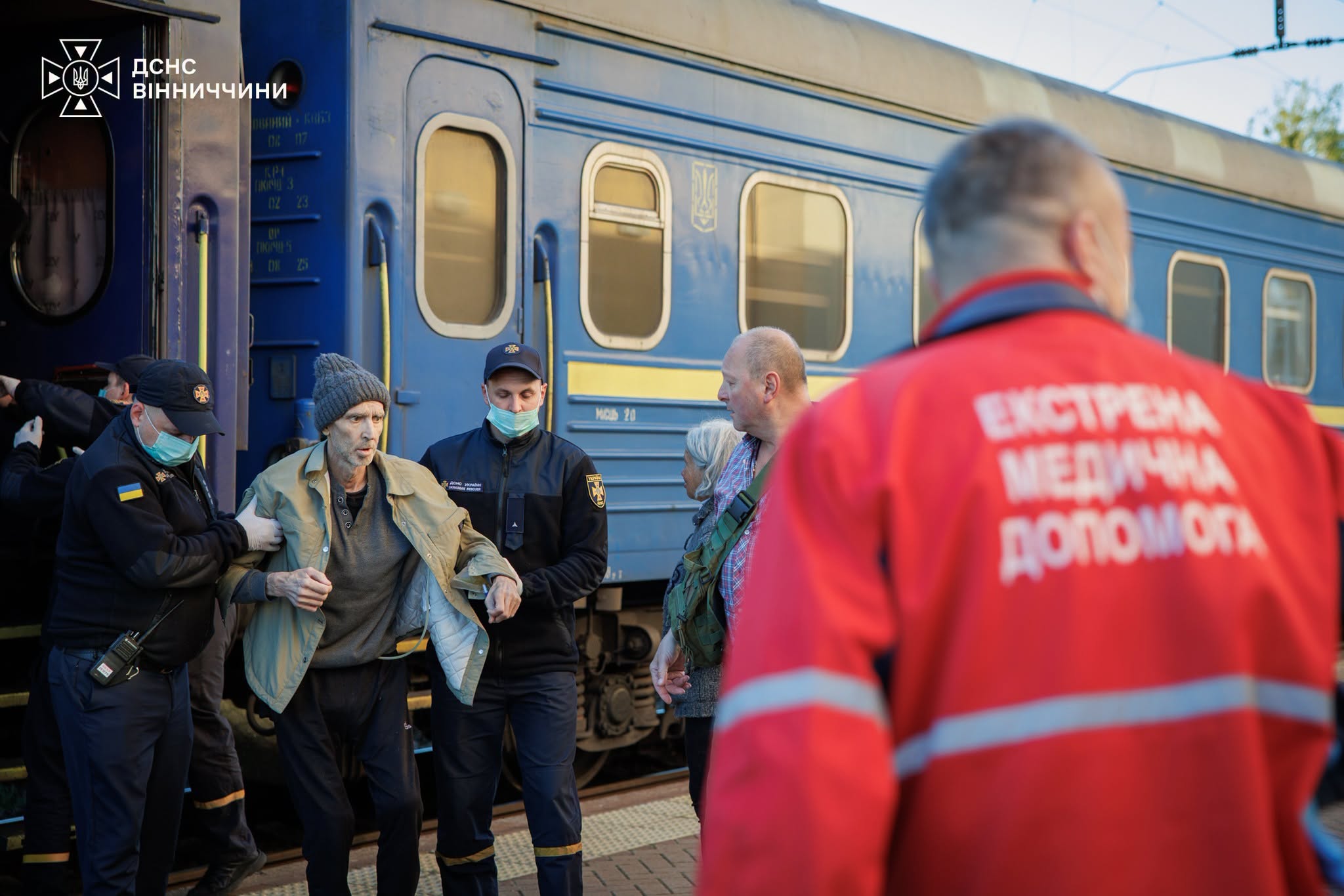 У Вінницю прибув евакуаційний потяг із Харківщини