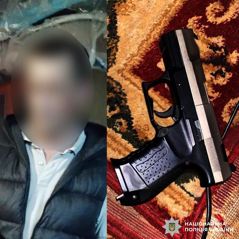 Поліція затримала вінничанина, який погрожував поліцейським зброєю