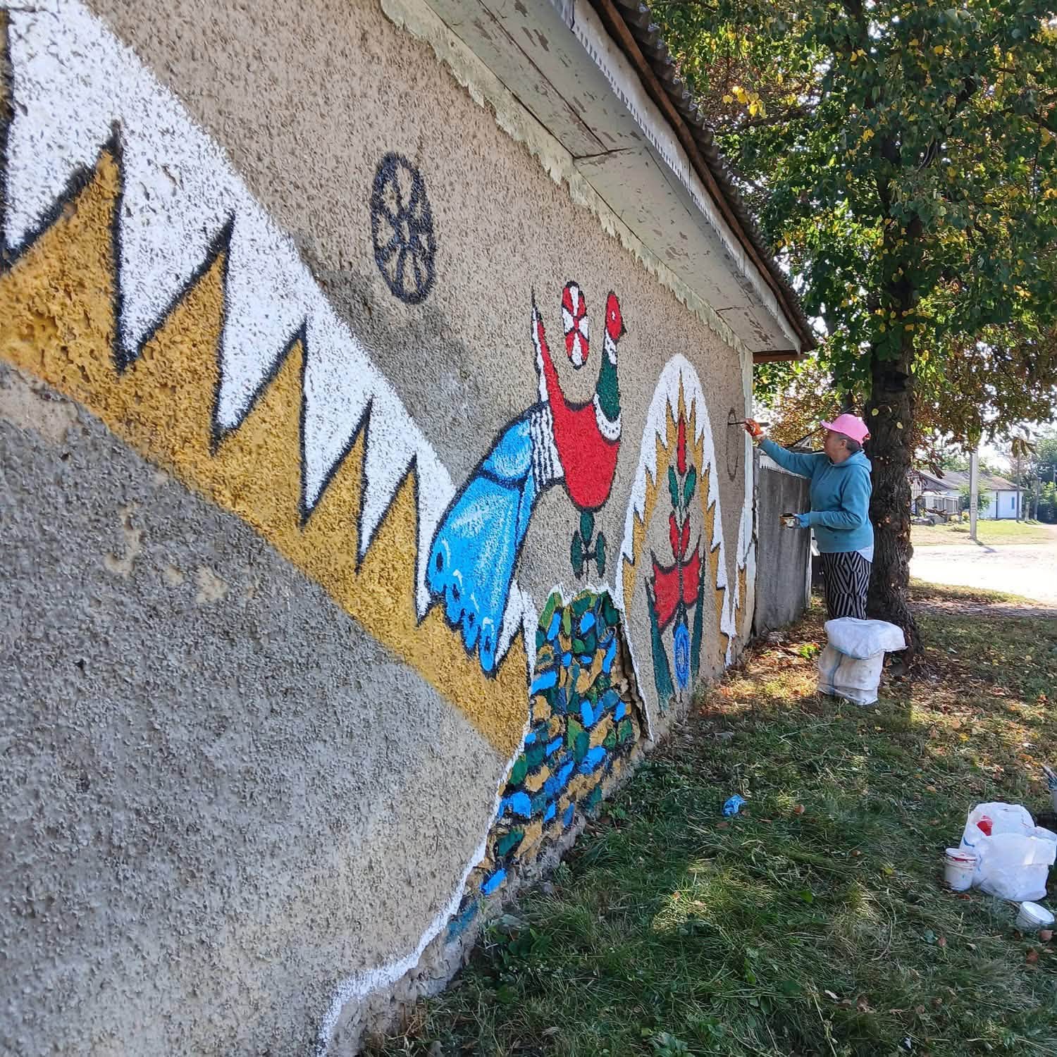 У селі Писарівка на Вінниччині триває мистецький проєкт "Мальована хата 2026"
