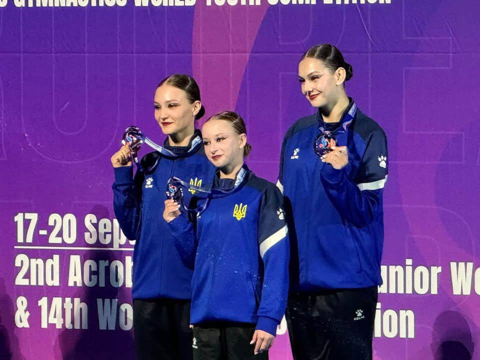 Акробатки з Вінниччини вибороли бронзу чемпіонату світу