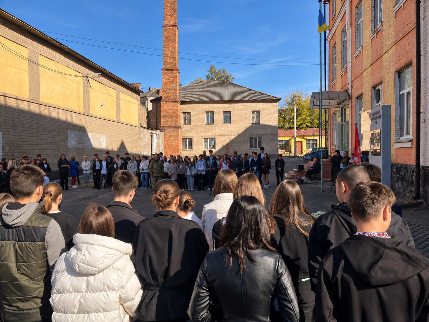 У ліцеї №9 у Вінниці відкрили стелу пам’яті полеглих випускників