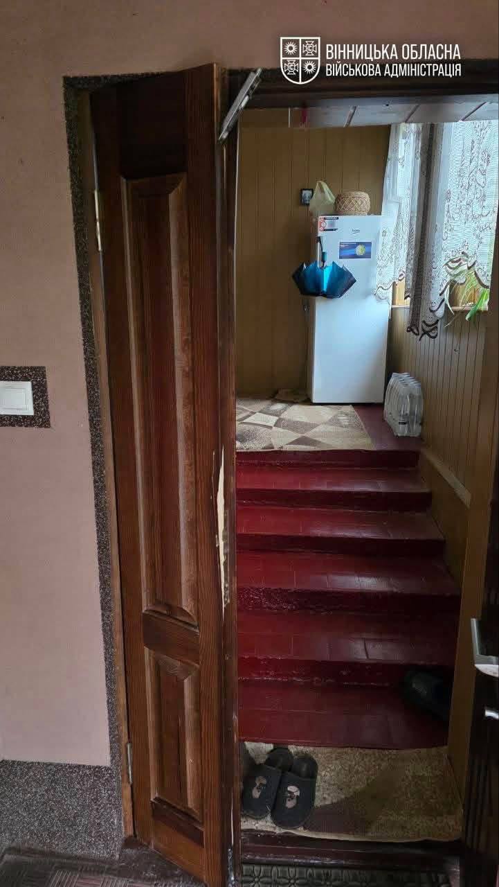 На Вінниччині внаслідок ворожого обстрілу пошкоджено квартири у двох багатоповерхівках